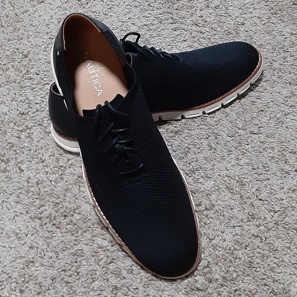 Men\'s Nautica Wrenwood Knit Oxford Black Shoes Size US 13 NWOB. main image 13